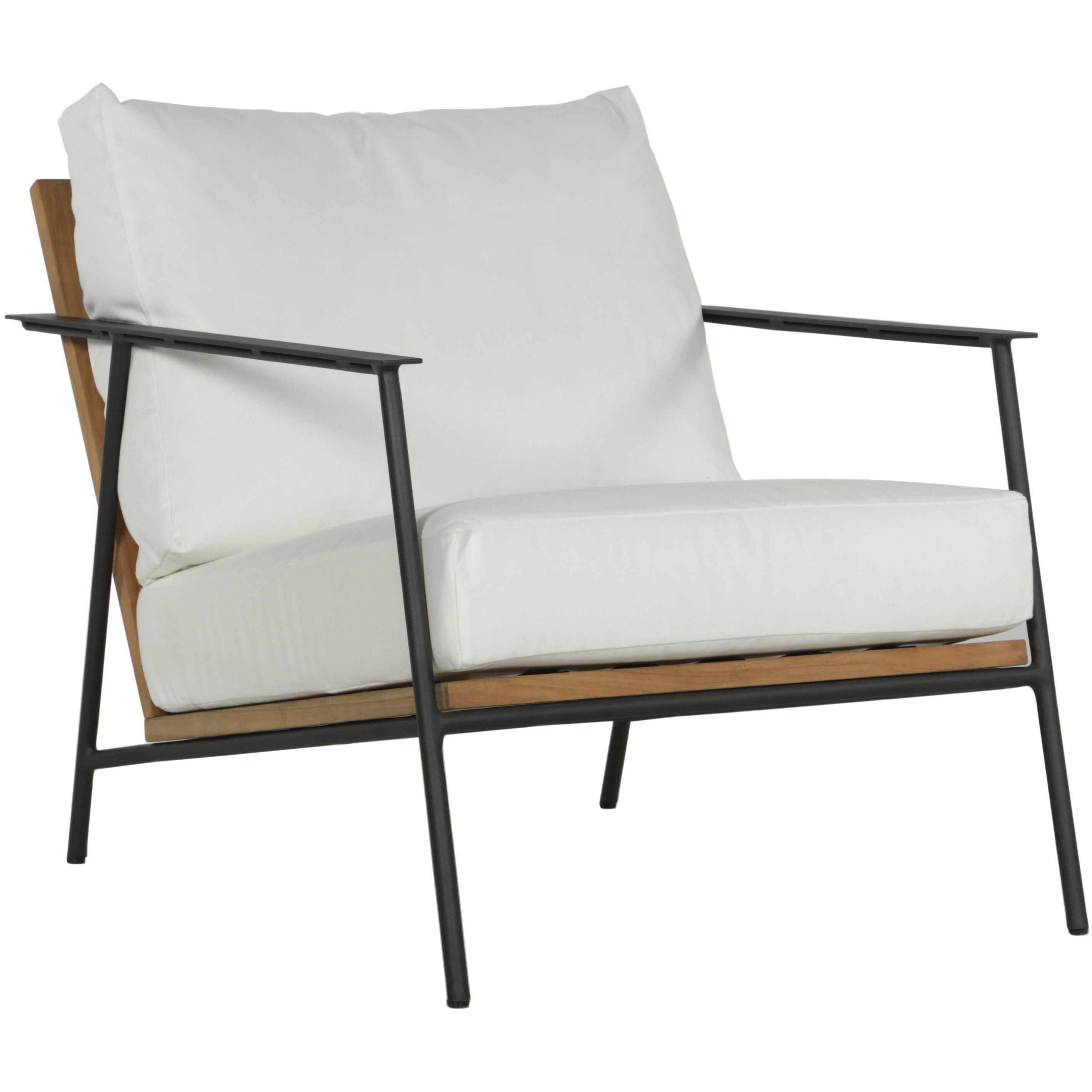 Milan Stinson White Outdoor Armchair